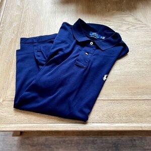 Men's Ralph Lauren polo size XL blue with white emblem
